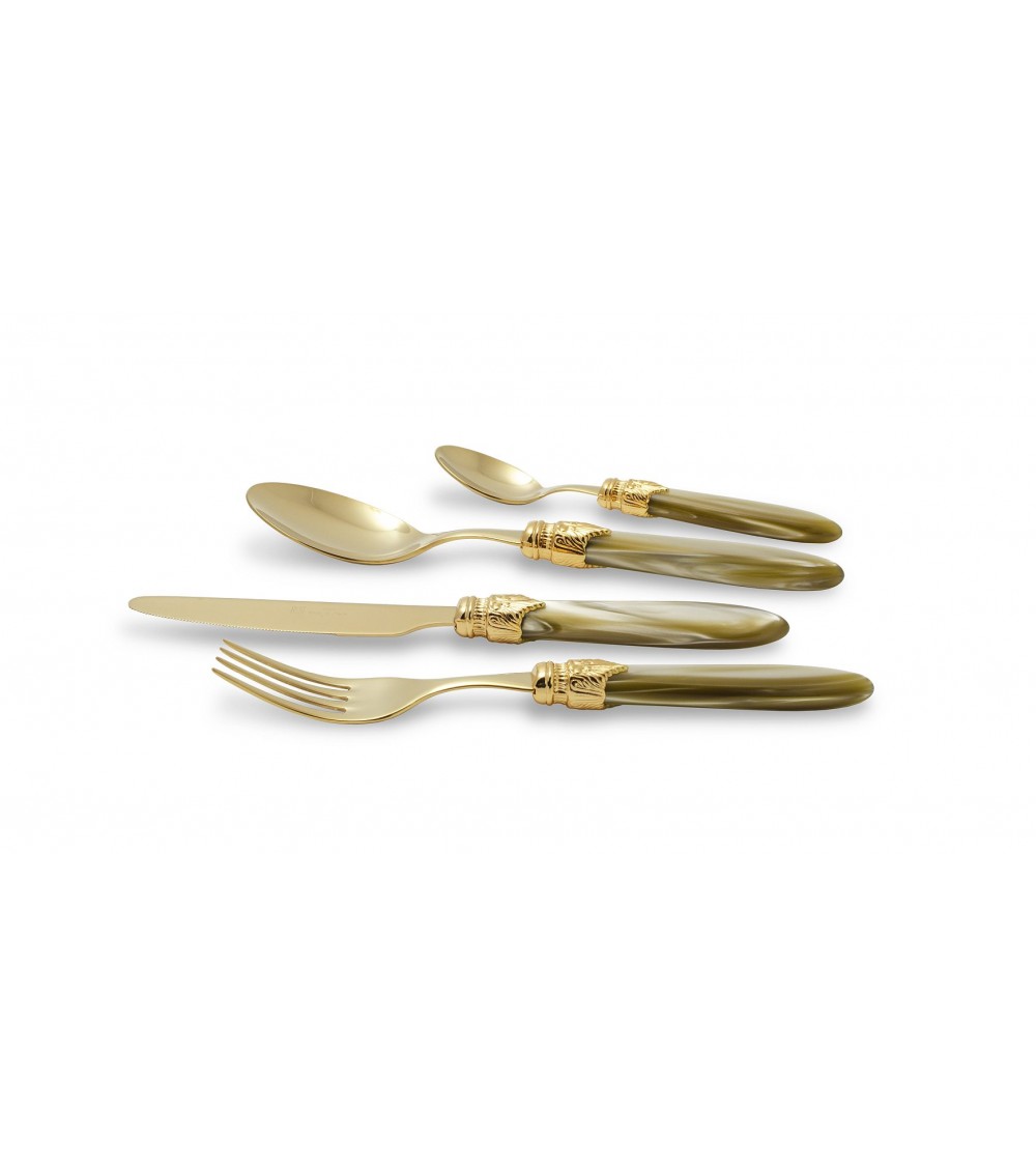 Couverts Pvd Or Rivadossi Sandro - Laura Set 24pcs Acier Inox - 