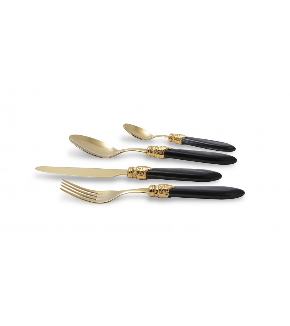 Posate Oro Pvd Rivadossi Sandro - Laura Set 24pz Acciaio Inox - 