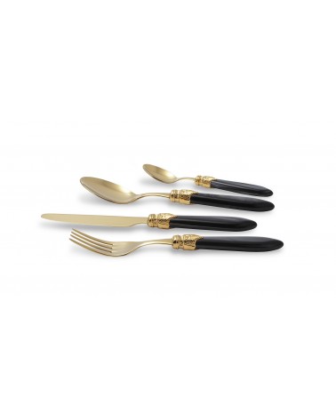 Posate Oro Pvd Rivadossi Sandro - Laura Set 24pz Acciaio Inox - 