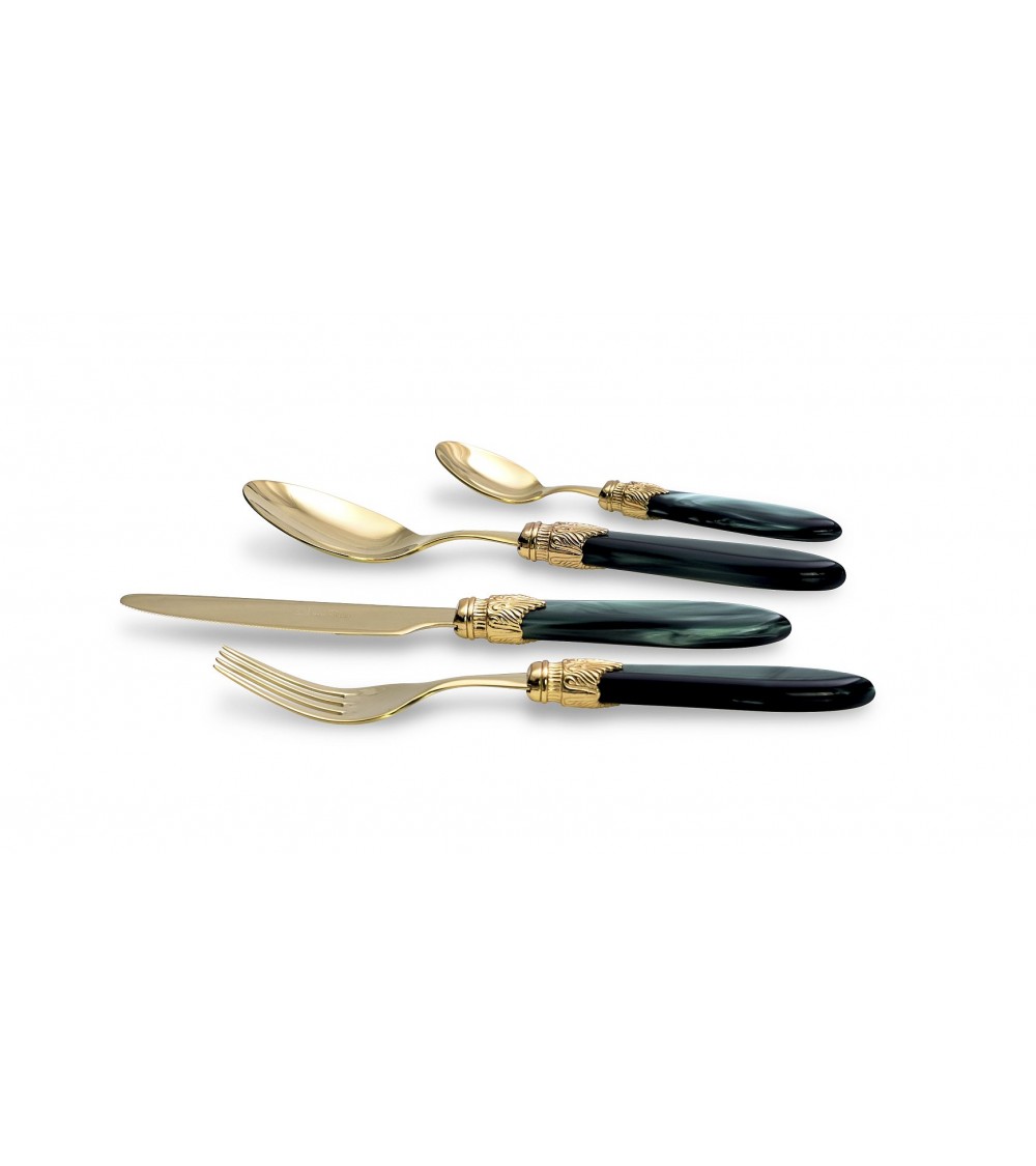Gold Pvd Cutlery Rivadossi Sandro - Laura Set 24pcs Stainless Steel -  - 
