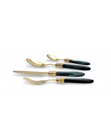 Couverts Pvd Or Rivadossi Sandro - Laura Set 24pcs Acier Inox - 