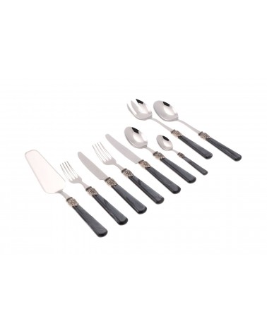 Elena Service 75-teiliges Rivadossi Sandro farbiges Besteck -