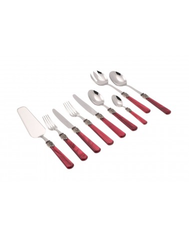 Elena Service 75-teiliges Rivadossi Sandro farbiges Besteck -