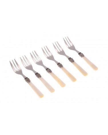 Elena Set 6 Pieces Dessert Forks - Rivadossi Sandro -  - 