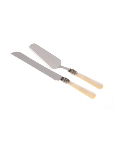 Elena Set 2 Pcs Dessert Couverts - Pelle à Gâteau et Couteau - Rivadosssi Sandro - 