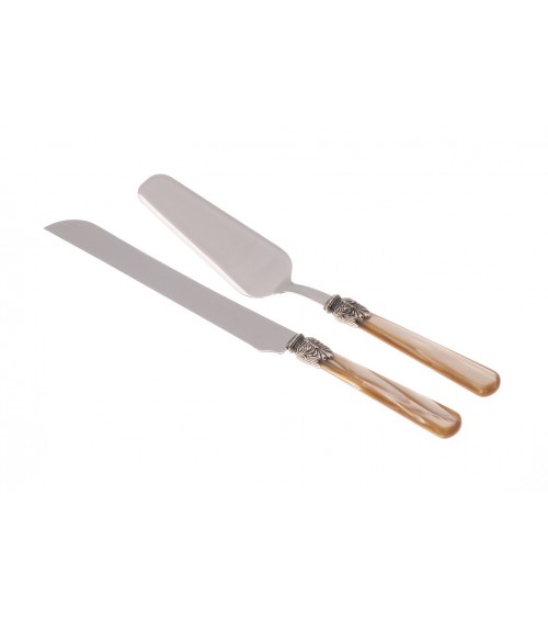 Elena Set 2 Pcs Dessert Couverts - Pelle à Gâteau et Couteau - Rivadosssi Sandro - 