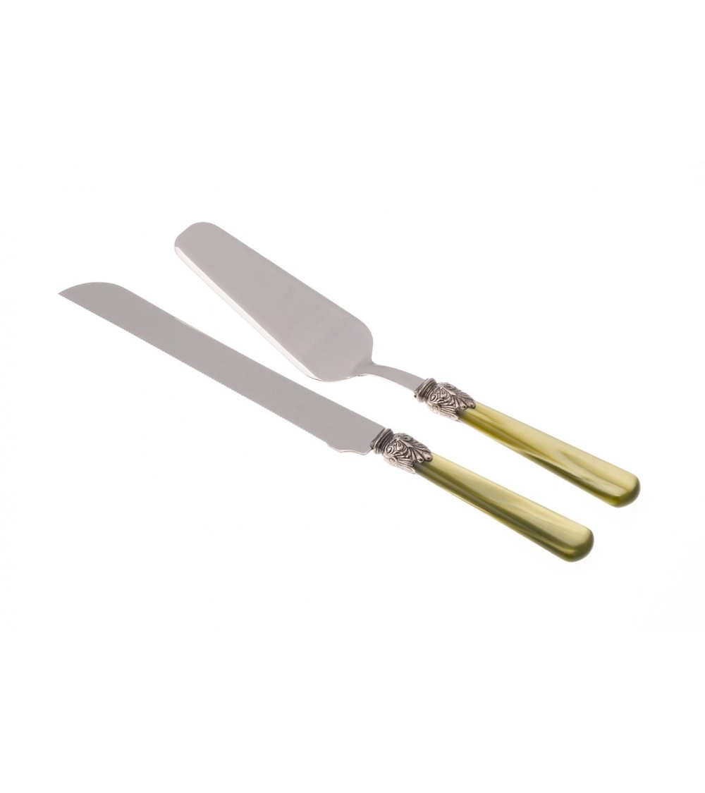 Elena Set 2 Pcs Dessert Couverts - Pelle à Gâteau et Couteau - Rivadosssi Sandro - 