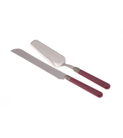 Osteria Set 2 Pcs Pelle et Couteau à Gâteau - Coutellerie Rivadossi Sandro - 