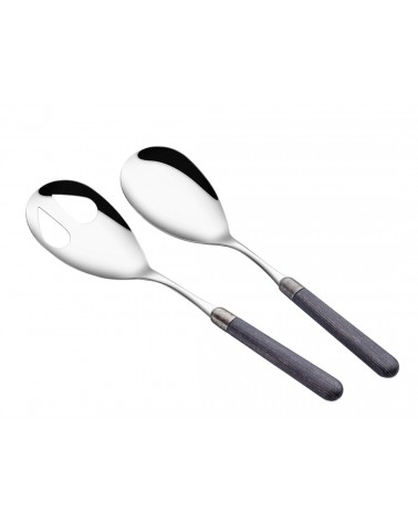 Posate Manico Simil legno - Cortina Set 2pz Insalata - Rivadossi Sandro - 