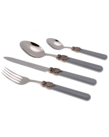 Rivadossi Sandro Posate Classic Set 16 Pezzi per 4 Persone - colore grigio
