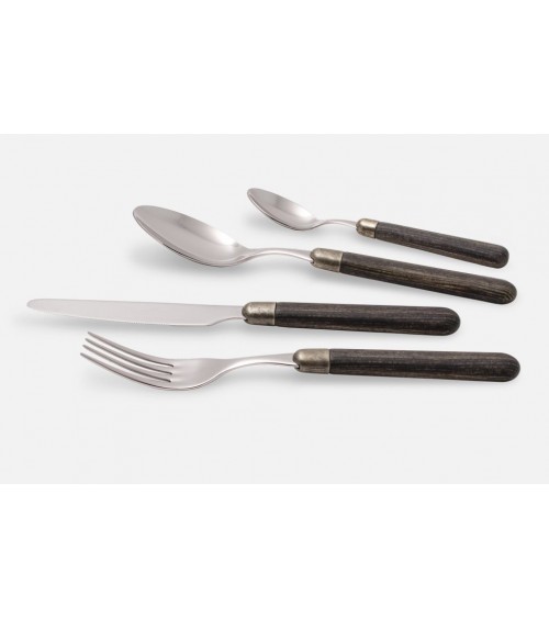 Rivadossi Sandro Cortina Ménagère en Bois 16pcs pour 4 Personnes - 