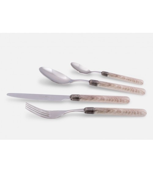 Rivadossi Sandro Posate Simil Legno Cortina set 16pz per 4 Persone - 