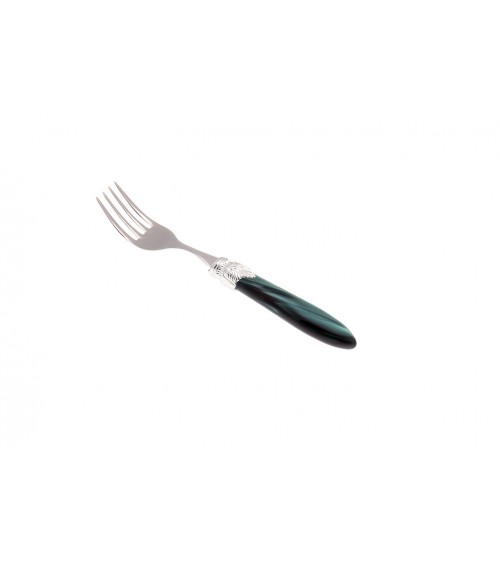 Forchetta Frutta - Laura Argento - Posate Madreperlate Rivadossi Sandro - colore verde madreperlato