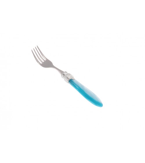 Obstgabel - Laura Argento - Rivadossi Sandro Perlmuttbesteck - perlmuttblaue Farbe