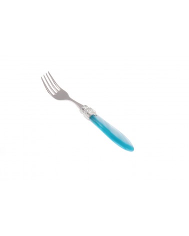 Obstgabel - Laura Argento - Rivadossi Sandro Perlmuttbesteck - perlmuttblaue Farbe