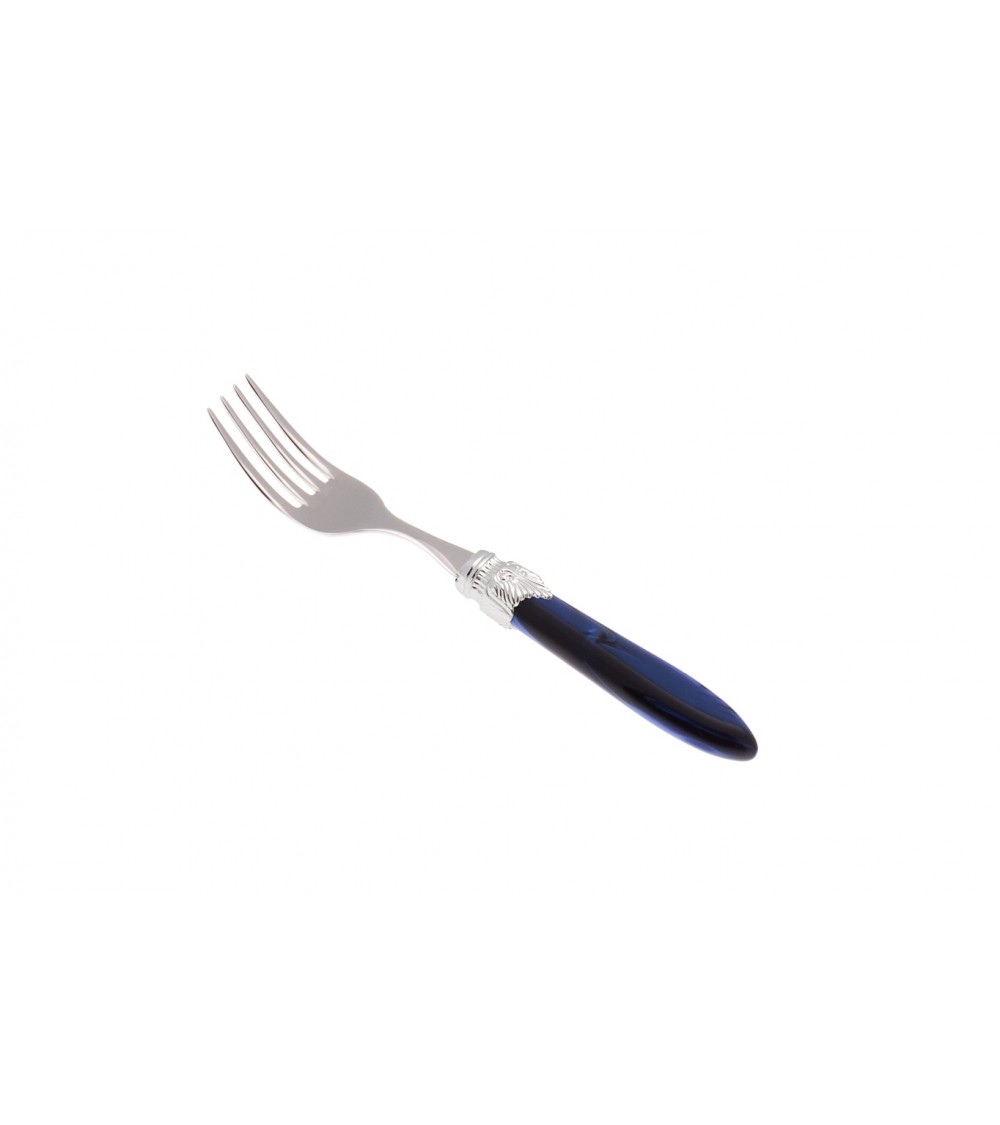 Obstgabel - Laura Argento - Rivadossi Sandro Perlmuttbesteck - perlmuttblaue Farbe
