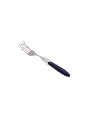 Obstgabel - Laura Argento - Rivadossi Sandro Perlmuttbesteck - perlmuttblaue Farbe