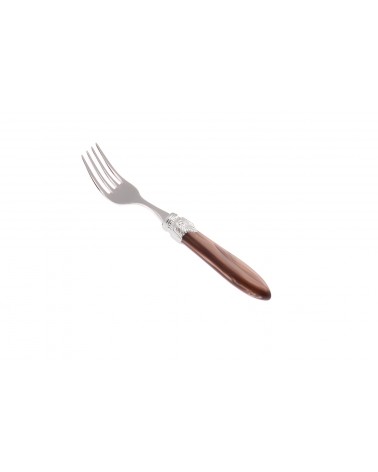 Forchetta Frutta - Laura Argento - Posate Madreperlate Rivadossi Sandro - colore marrone madreperlato