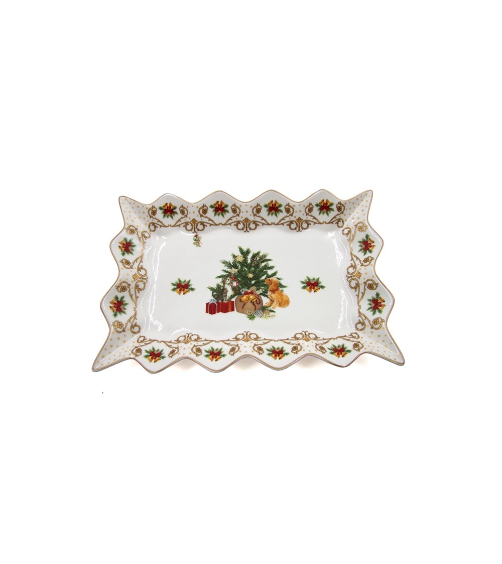 Royal Family - "Christmas Dinner Night" Scalloped Edge Centerpiece -