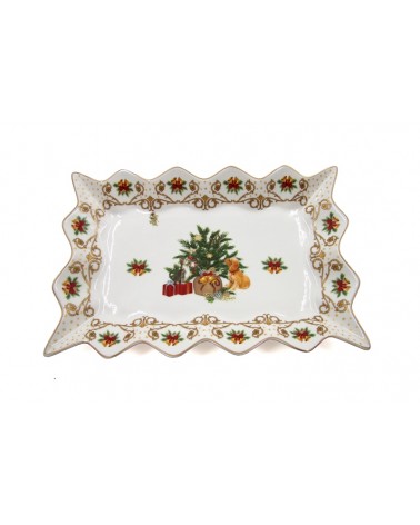 Royal Family - "Christmas Dinner Night" Scalloped Edge Centerpiece -