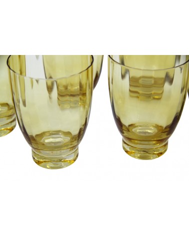Royal Family - Set 6 Bicchieri Acqua in Vetro Ambra  "Capri" - 