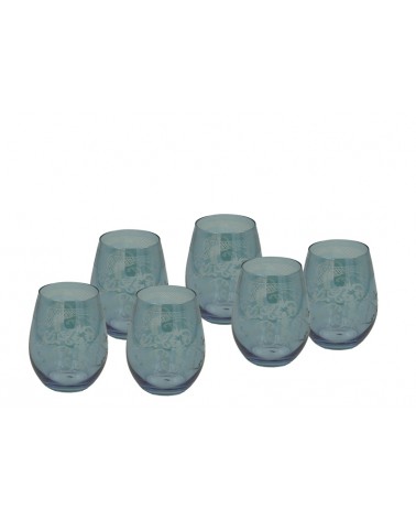 Royal Family - Set 6 Bicchieri Grandi Degustazione con Incisione - 