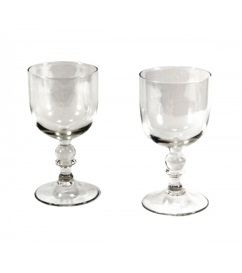 Royal Family – Set mit 6 Weingläsern aus glattem Glas - 