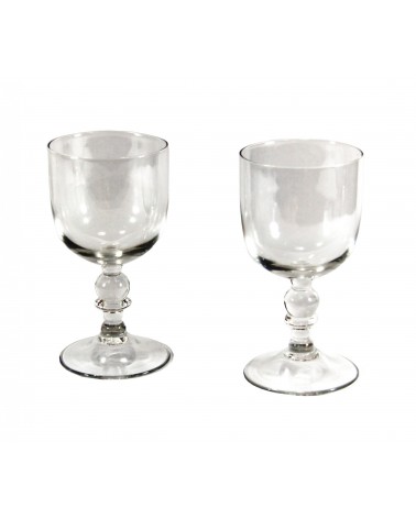 Royal Family – Set mit 6 Weingläsern aus glattem Glas - 