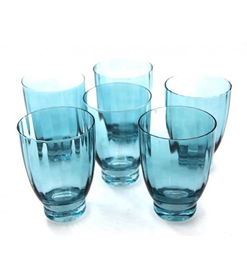 Royal Family - Set 6 Bicchieri Acqua in Vetro Ambra  "Capri" - 