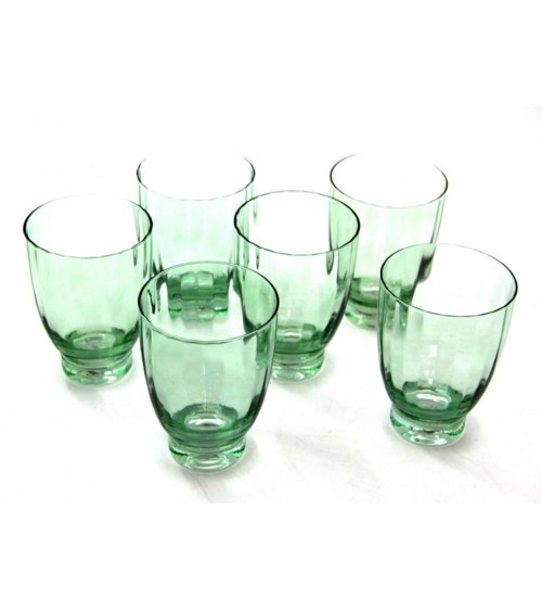 Royal Family - Set 6 Bicchieri Acqua in Vetro Ambra  "Capri" - 