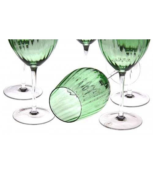 Royal Family - Set 6 Calici Vino Alti in Vetro Ambra  "Capri" -  - 