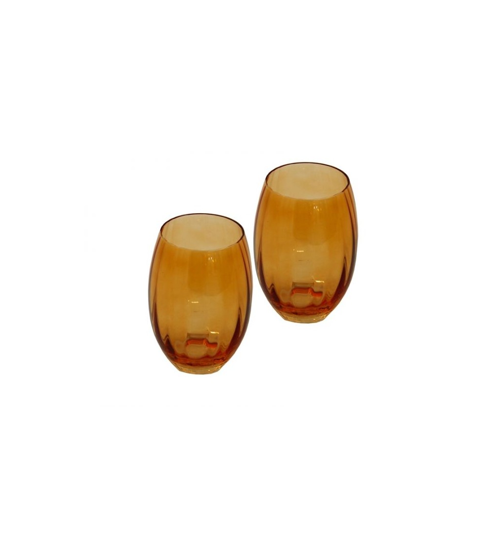 Famille Royale - Lot de 2 Verres à Eau Rouge "Rainbow" - 