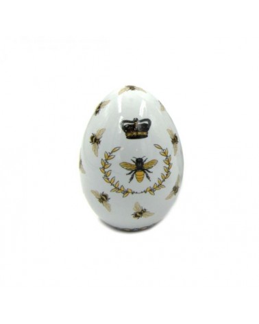 Uovo Decorativo in Ceramica Queen Bee - Royal Family Sheffield - 