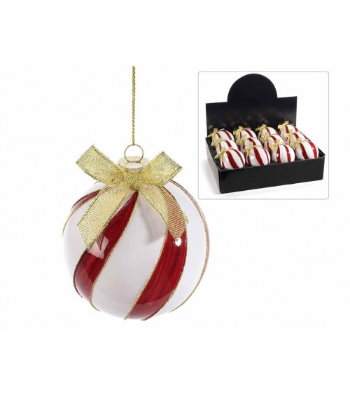 copy of Lot de 12 boules de Noël en verre à décoration baroque - 