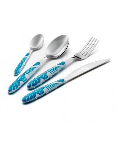 Eme Besteck – Mix & Match Vero Jungle Set 48-teiliges farbiges Besteck - 
