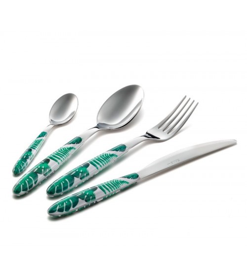 Eme Besteck – Mix & Match Vero Jungle Set 48-teiliges farbiges Besteck - 