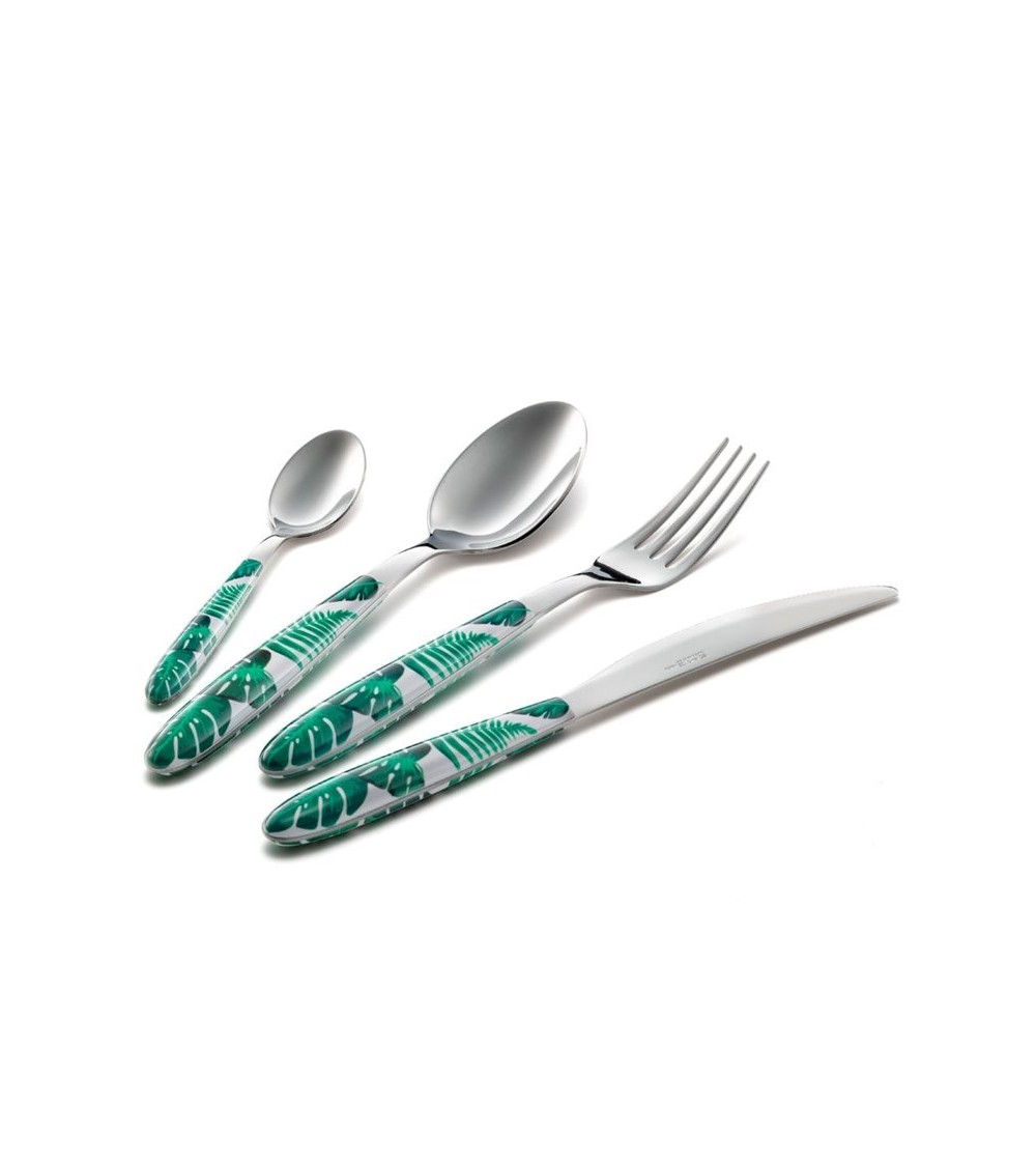Eme Besteck – Mix & Match Vero Jungle Set 48-teiliges farbiges Besteck - 