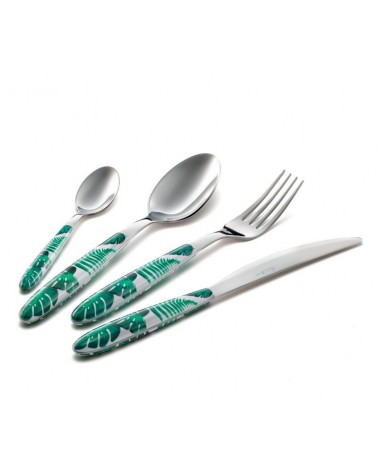 Eme Besteck – Mix & Match Vero Jungle Set 48-teiliges farbiges Besteck - 