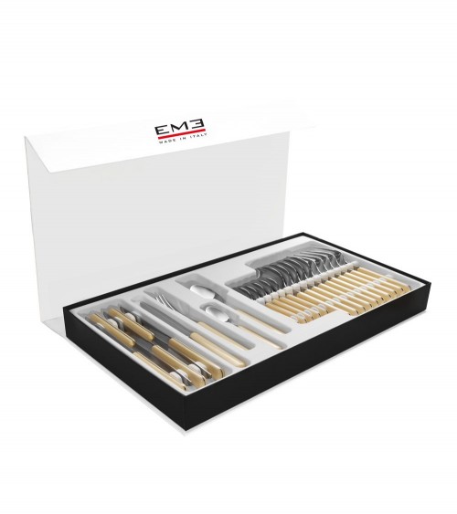 Eme Cutlery - Ensemble Pékin de 48 couverts colorés - 