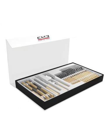 Eme Cutlery - Mix & Match Vero Jungle Set 48 pièces couverts colorés - 