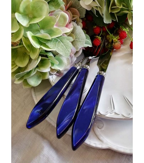 Couverts Rivadossi Sandro : Service Agata 4 pièces en nacre de table de style moderne -
