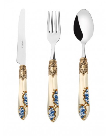 Set mit 18 Obstbestecken – Oxford Armonia Golden Ring -