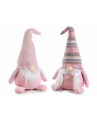 Gnomi di Natale Rosa Set 2 Pezzi - 