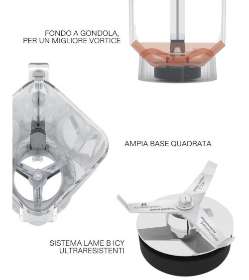 Mélangeur intelligent pour des performances exceptionnelles - Casa Bugatti Vento Professional -