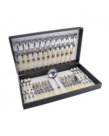 Eme Besteck - Set 49-teiliges Besteck im Landhausstil -