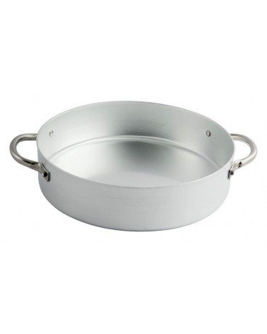 Cocotte basse professionnelle en aluminium avec 2 poignées - Ottinetti - 