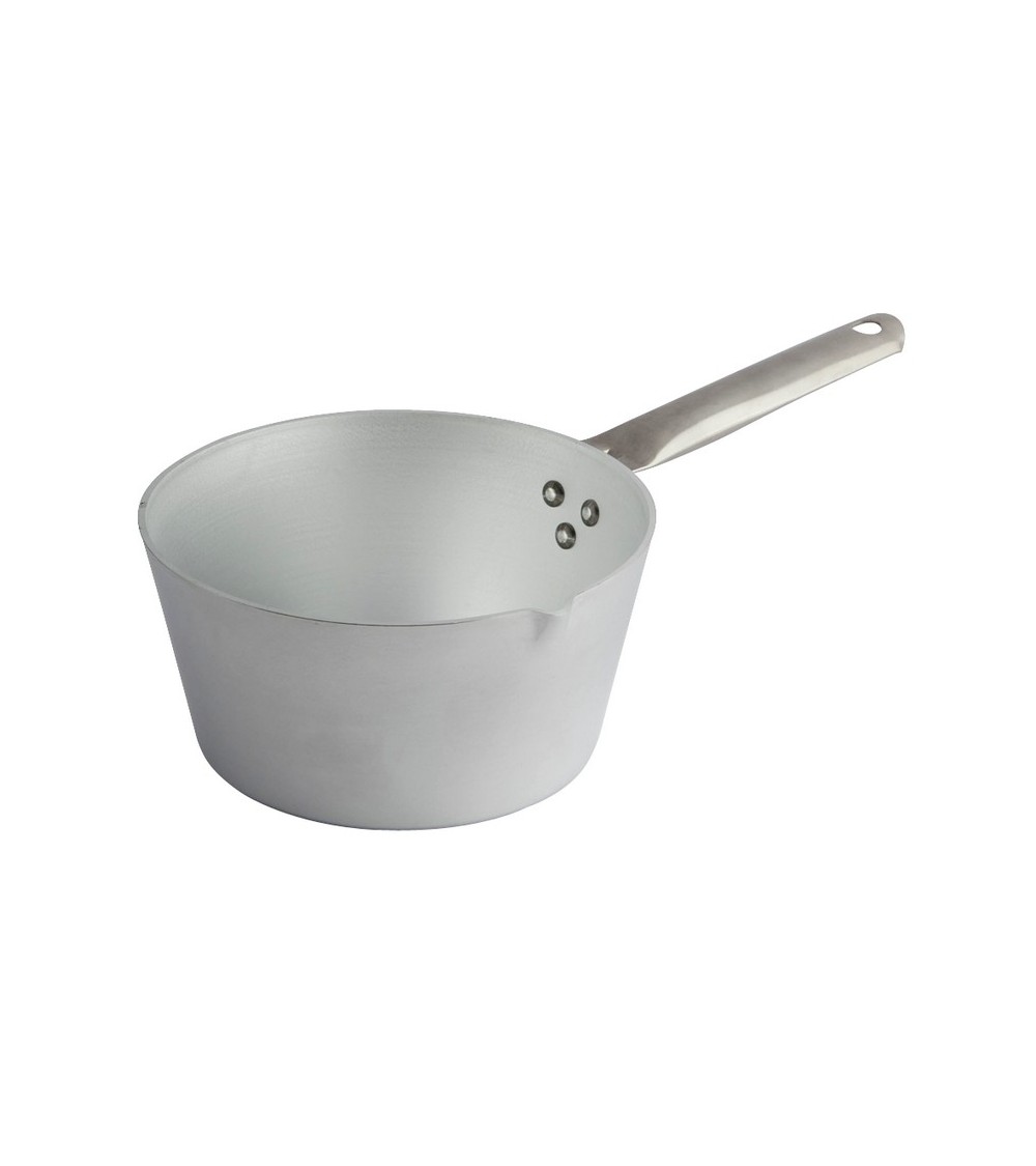 Cocotte Professionnelle Conique en Aluminium avec 1 Poignée - Ottinetti - 