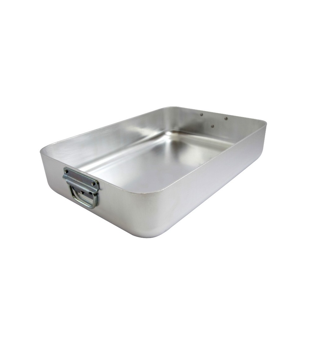 Poêle Professionnelle Rectangulaire en Aluminium avec Poignées Articulées - Ottinetti - 