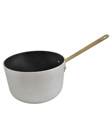 Casserole haute en aluminium antiadhésif avec 1 manche en laiton - Ottinetti - 