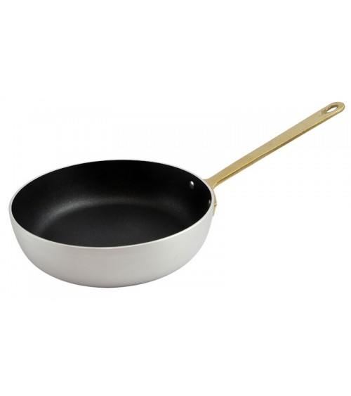 Tegame in Alluminio Antiaderente con 1 Manico in Ottone - Ottinetti - 